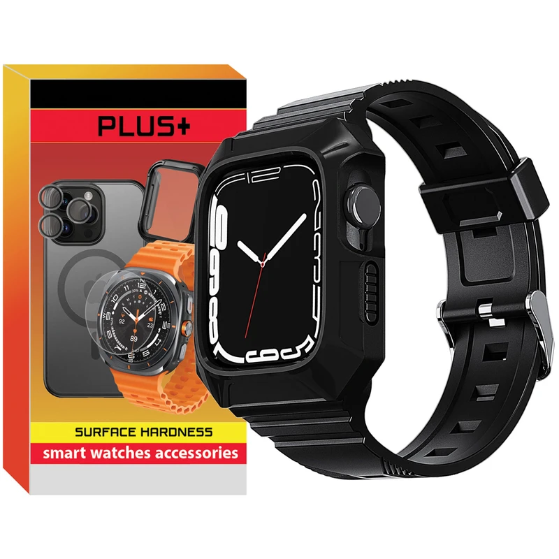 بند پلاس مدل Silicone B-Guard PL مناسب برای اپل واچ سری 4/5/6/Se سایز 44 میلیمتری