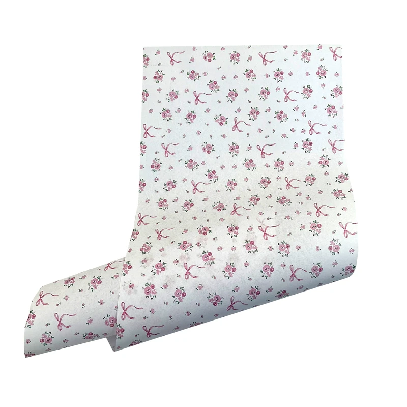 کاغذ پوستی ربکا مدل گل سایز 25*70 سانتی متر بسته 100 عددی