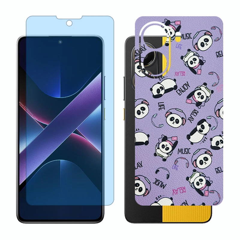 محافظ صفحه نمایش مات آنتی بلو گلس مدل Together مناسب برای گوشی موبایل شیائومی Poco X7 Pro به همراه برچسب پوششی پشت گوشی