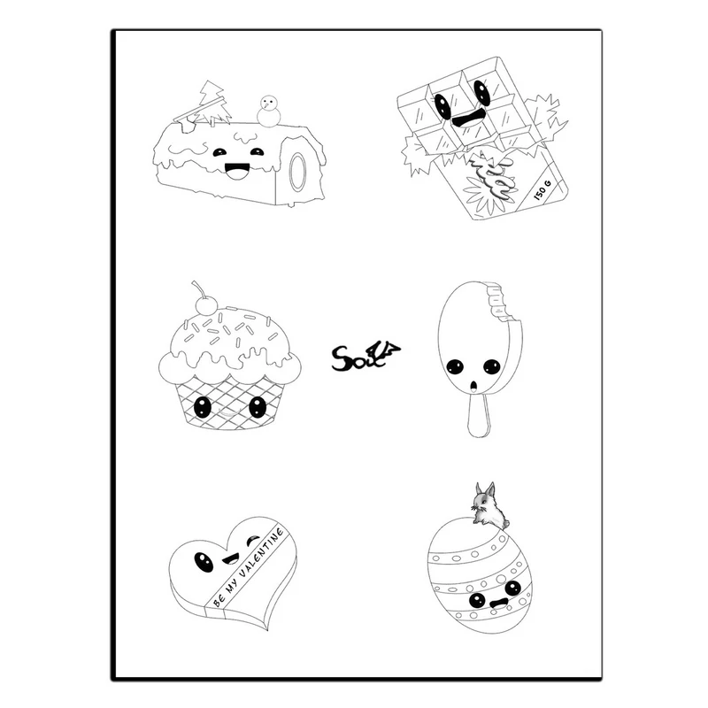 تابلو شاسی بکلیت طرح الگو نقاشی بستنی مدل SH-13941