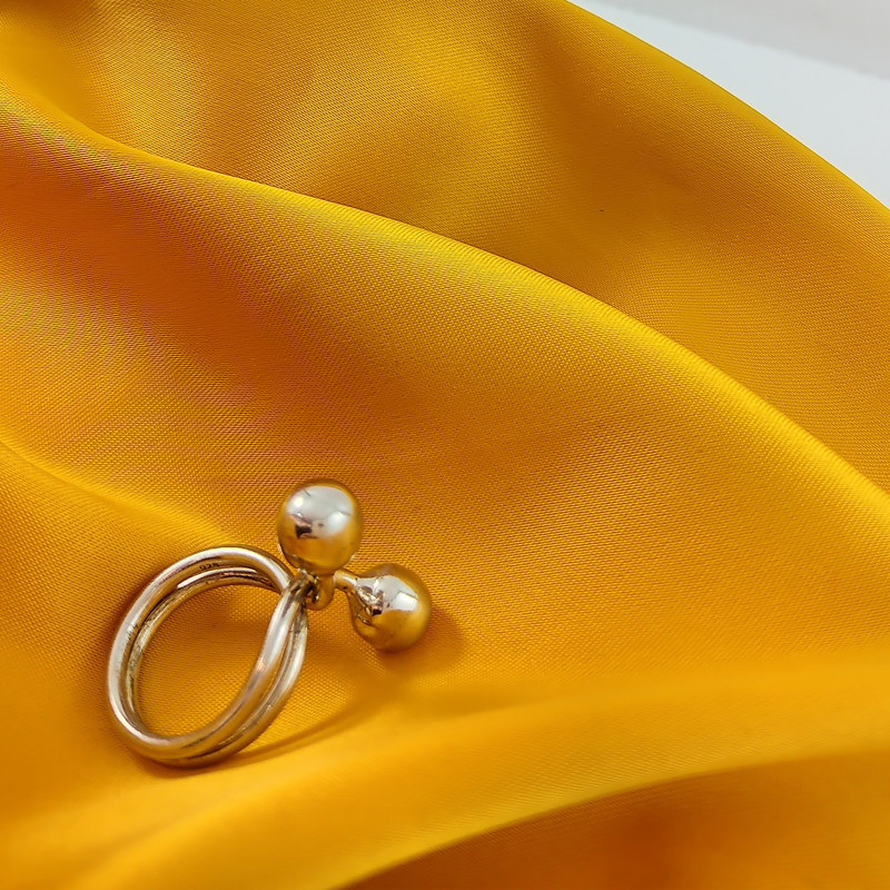 انگشتر نقره زنانه مدل توپی کد NG2680