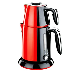 چای ساز کرکماز مدل Takchaei کد 347 به همراه ست 6 عددی جا شمعی رنگی