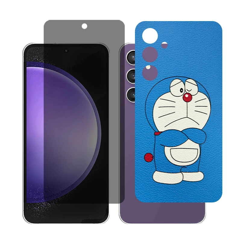  محافظ صفحه نمایش حریم شخصی گلس مدل Together مناسب برای گوشی موبایل سامسونگGalaxy S23 FE به همراه برچسب پوششی پشت گوشی 