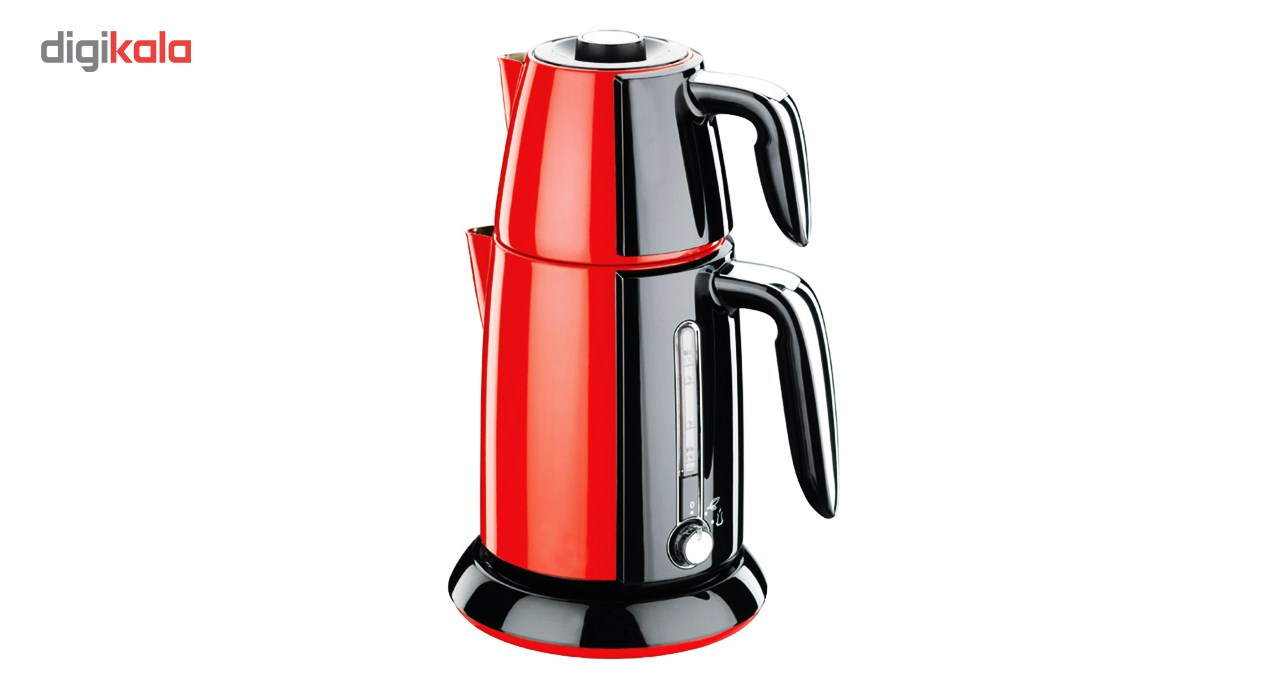 چای ساز کرکماز مدل Takchaei کد 347 به همراه ست 6 عددی جا شمعی رنگی