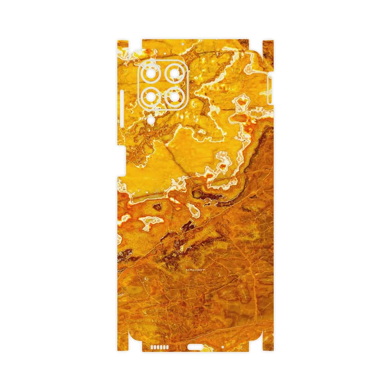 برچسب پوششی ماهوت مدل Gold Marble-FullSkin مناسب برای گوشی موبایل سامسونگ M53