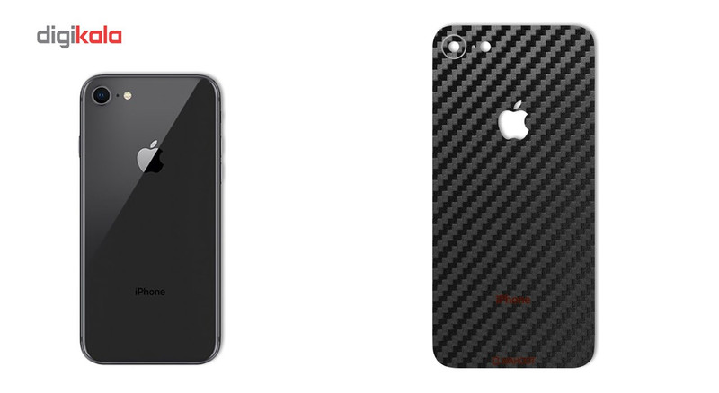 برچسب پوششی ماهوت مدل Carbon-fiber Texture مناسب برای گوشی iPhone 8