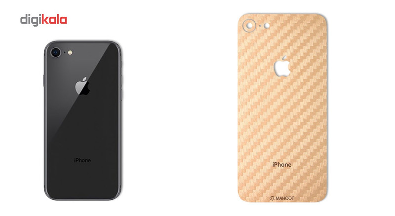 برچسب پوششی ماهوت مدل Carbon-fiber Texture مناسب برای گوشی iPhone 8