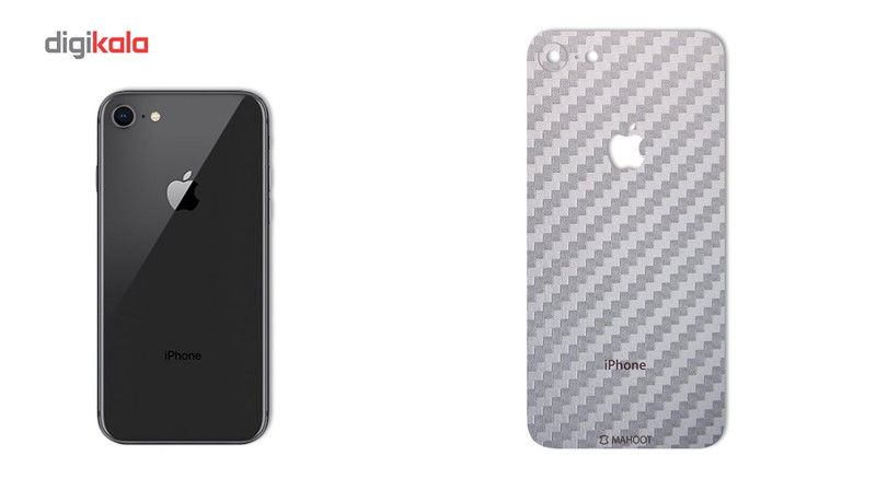 برچسب پوششی ماهوت مدل Carbon-fiber Texture مناسب برای گوشی iPhone 8