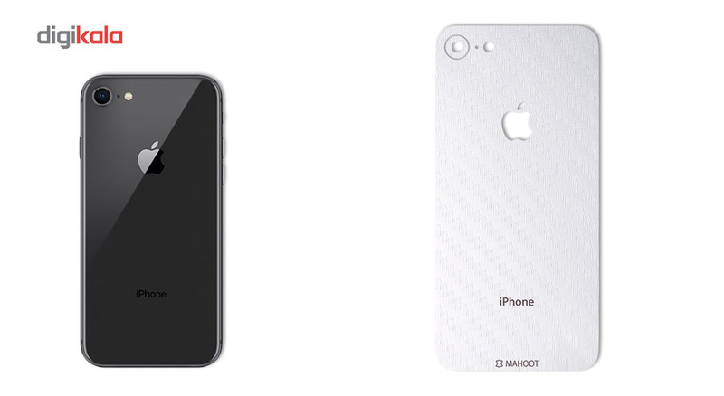 برچسب پوششی ماهوت مدل Carbon-fiber Texture مناسب برای گوشی iPhone 8