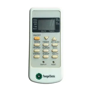 ریموت کنترل مدل 12T مناسب برای کولر گازی پاسارگاد pasargad electric