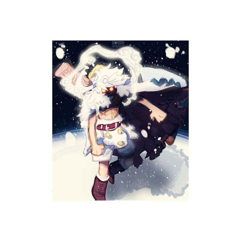 استیکر لپ تاپ و موبایل مدل انیمه طرح وان پیس مانکی دی لوفی one piece Monkey D Luffy کد 6285