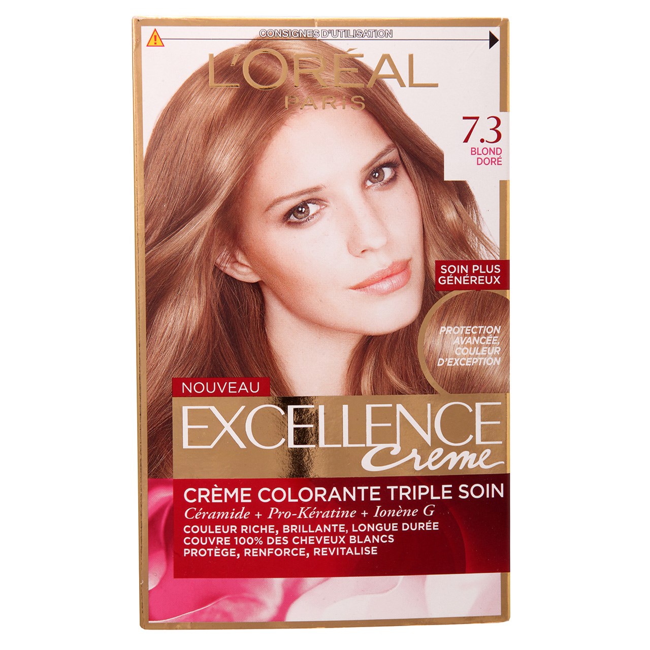 کیت رنگ مو لورآل مدل Excellence شماره 7.3 -  - 1