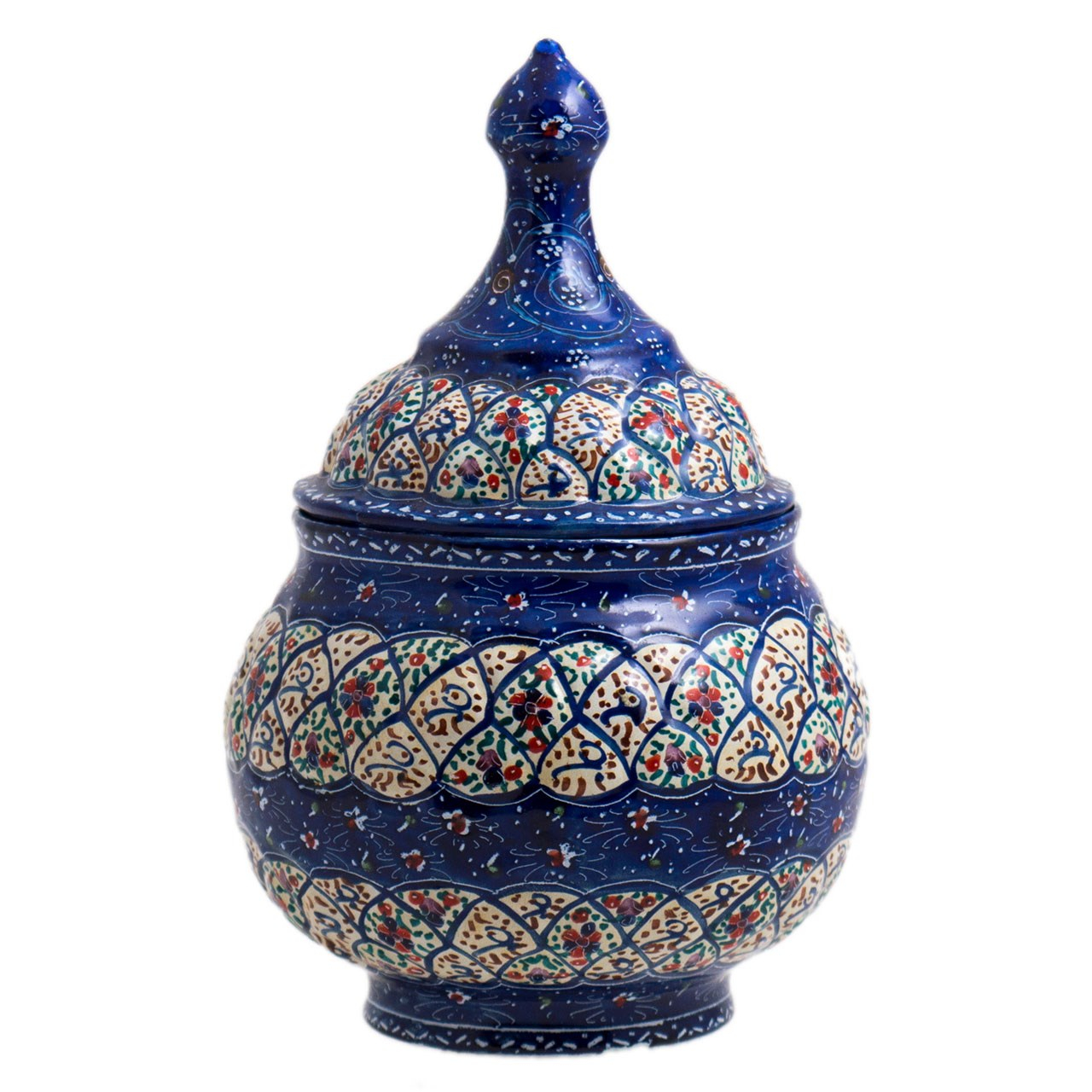 قندان میناکاری رستا طرح 19-17-102 ارتفاع 14 سانتی متر