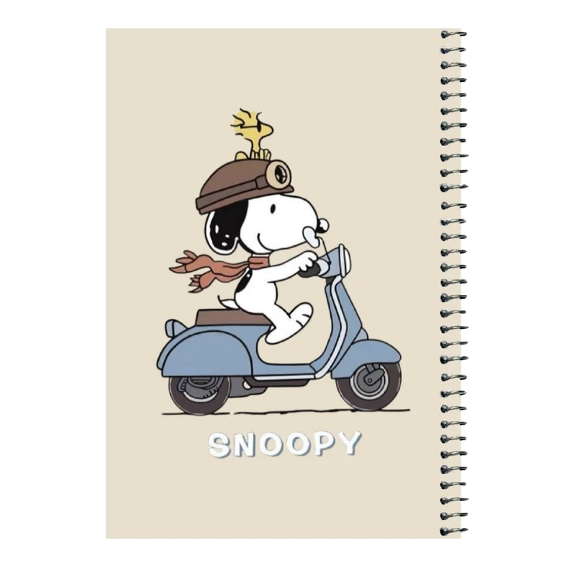 دفتر مشق 80 برگ اس جی مدل اسنوپی موتور سوار    