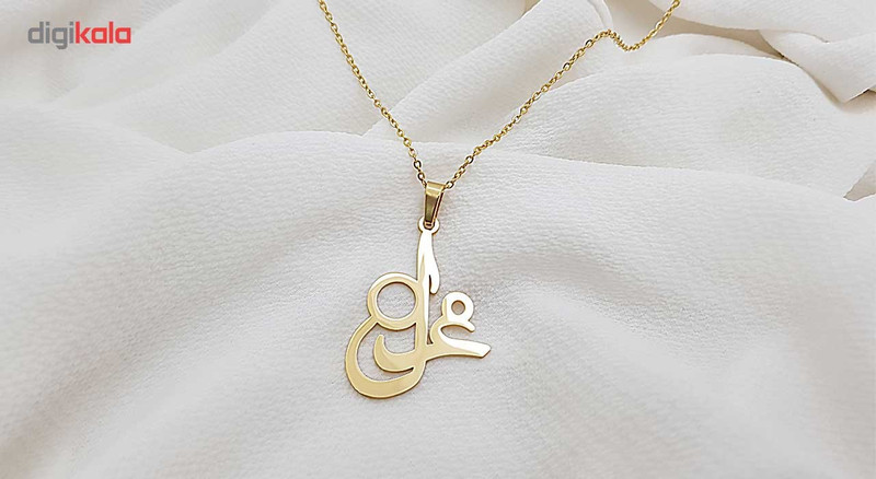 گردنبند نقره ترمه مدل اسم غزل