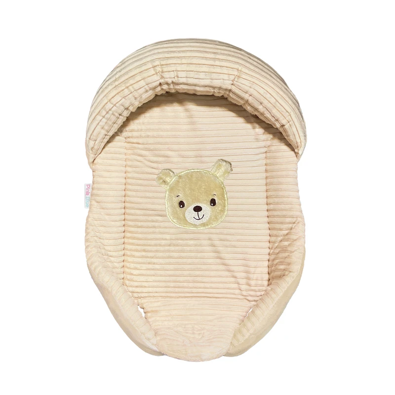 قنداق نوزادی  پینک بلو  مدل سوئیسی طرح خرس از مجموعه خرس و خرگوش