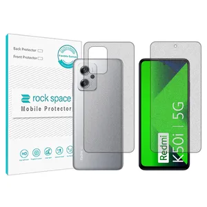 Rockspace transparent screen protector HyGEL model suitable for Xiaomi Redmi K50i mobile phone with back protector