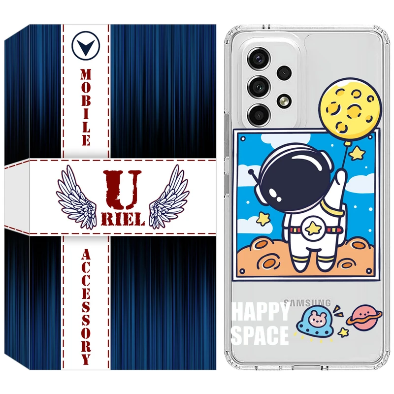 کاور یوریل مدل Clear کد 7 طرح فضانورد مناسب برای گوشی موبایل سامسونگ Galaxy A23 4G