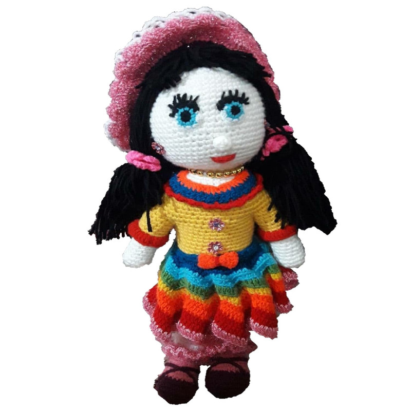 عروسک بافتنی کد 1122