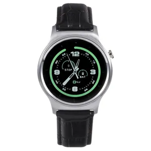 ساعت هوشمند تی تی وای جی موو مدل GW01 silver with black leather strap