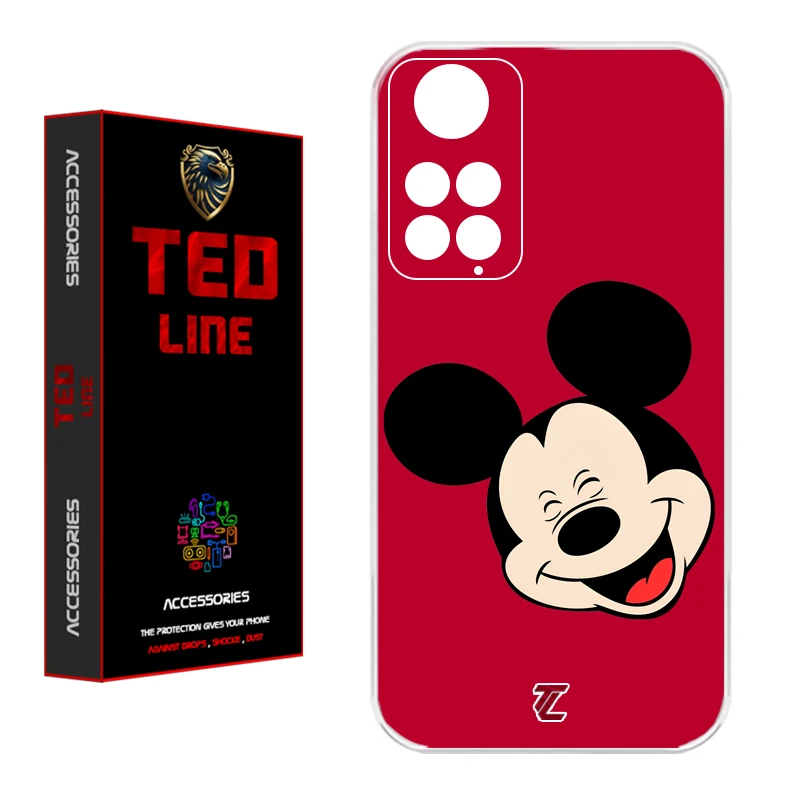 کاور تدلاین طرح میکی موس کد 1213 مناسب برای گوشی موبایل شیائومی Redmi Note 11 4G / Note 11S