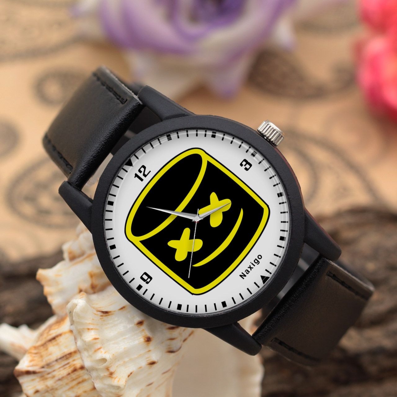 ساعت مچی عقربه ای ناکسیگو طرح Marshmello کد LF4185 -  - 3