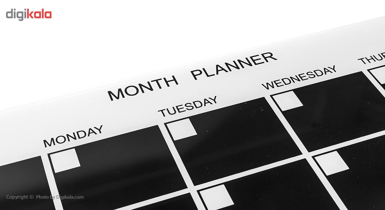 تخته وایت برد شیشه ای هوم تک مدل Month Planner Board سایز 60 × 80 سانتی‌متر