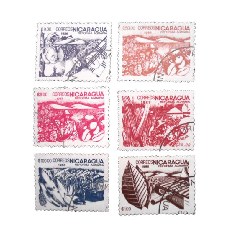 تمبر یادگاری مدل نیکاراگوئه کد DS4719 مجموعه 6 عددی