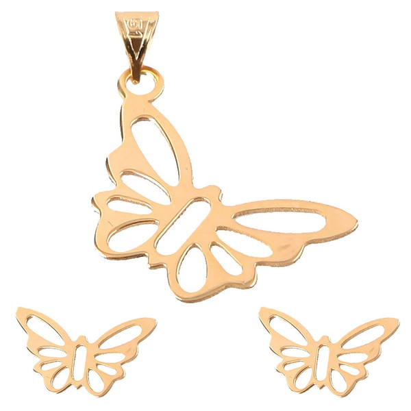 نیم ست طلا 18 عیار زنانه اسنو گلد کد 12008