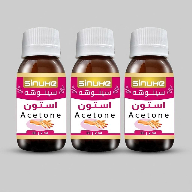 استون لاک پاک کن سینوهه مدل EA60 حجم 60 میلی لیتر بسته 3 عددی