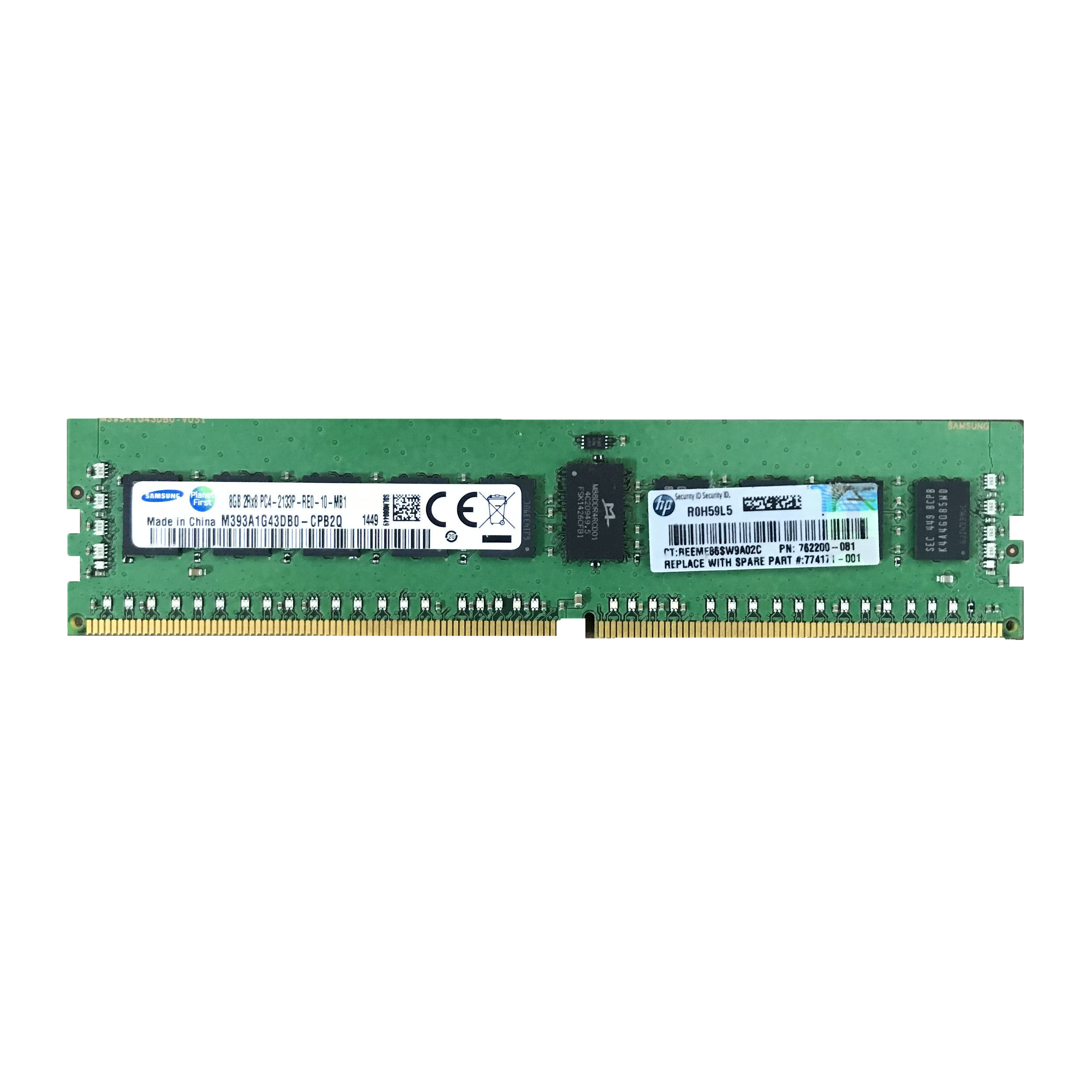 رم سرور DDR4 تک کاناله 2133 مگاهرتز CL15 سامسونگ مدل ECC-REGISTERED ظرفیت 8 گیگابایت