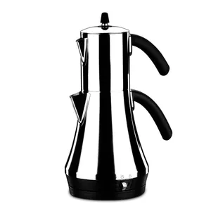 چای ساز کرکماز مدل Molavi کد 349  به همراه ست 3 عددی اردورخوری