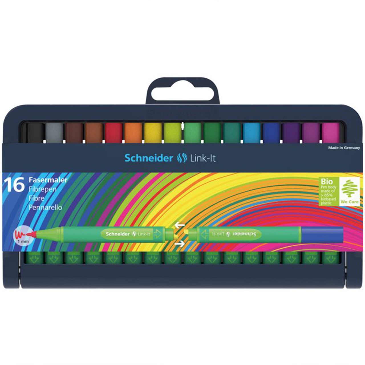 ماژیک رنگ آمیزی 16 رنگ اشنایدر مدل Link-It