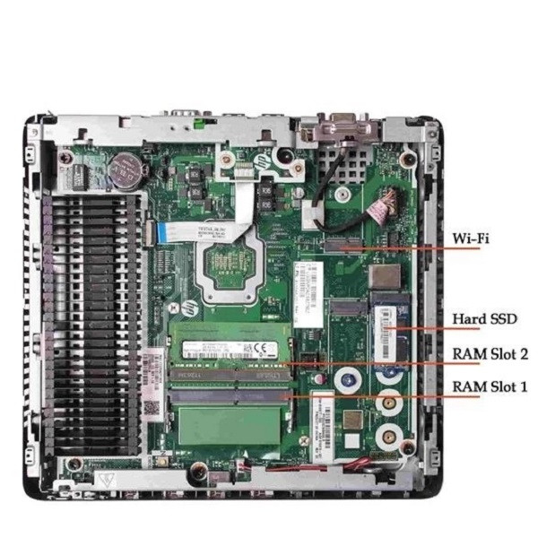 کامپیوتر کوچک اچ‌ پی مدل HP T630 با پردازنده Quad Core AMD GX-420GI حافظه SSD با ظرفیت 128 گیگابایت رم DDR4 با ظرفیت هشت گیگابایت پردازنده گرافیکی AMD