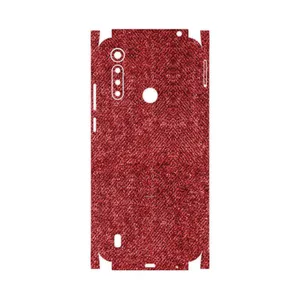 MAHOOT Fabric Texture 4-FullSkin Cover Sticker for Motorola Moto G8 Power Lite