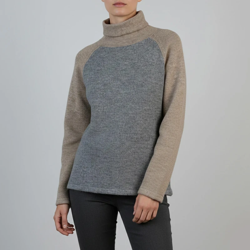 پلیور یقه اسکی زنانه مدل 10