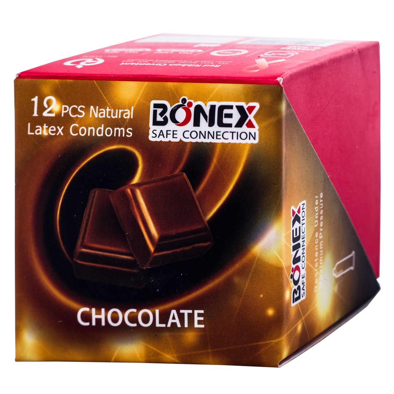 کاندوم بونکس مدل chcolate بسته 12 عددی
