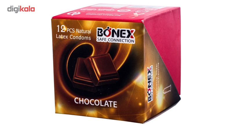 کاندوم بونکس مدل chcolate بسته 12 عددی