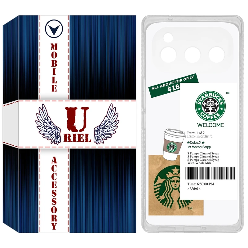 کاور یوریل  مدل Clear کد 4 طرح استارباکس مناسب برای گوشی موبایل داریا Bond