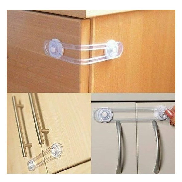ابزار ایمنی کودک و نوزاد آراز مدل قفل درب کابینت بسته 2 عددی