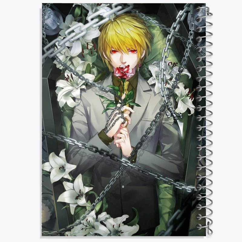 دفتر ژورنال نویسی 50 برگ خندالو مدل نقطه ای طرح کوراپیکا انیمه هانتر ایکس هانتر Hunter × Hunter کد 11967