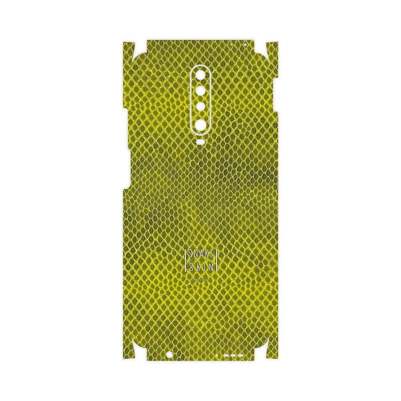 برچسب پوششی ماهوت مدل Yellow Snake Skin-FullSkin مناسب برای گوشی موبایل شیائومی Redmi K30