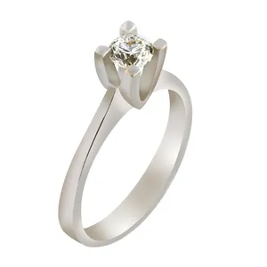 انگشتر طلا 18 عیار زنانه جواهری سروری مدل 12365