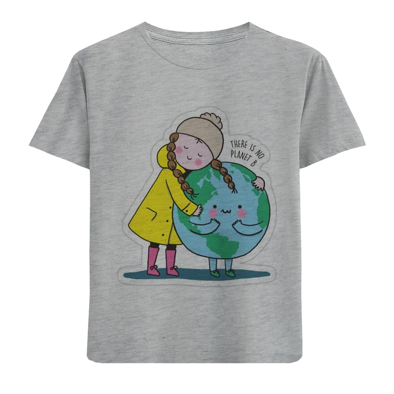 تی شرت دخترانه مدل دختر و زمین F481