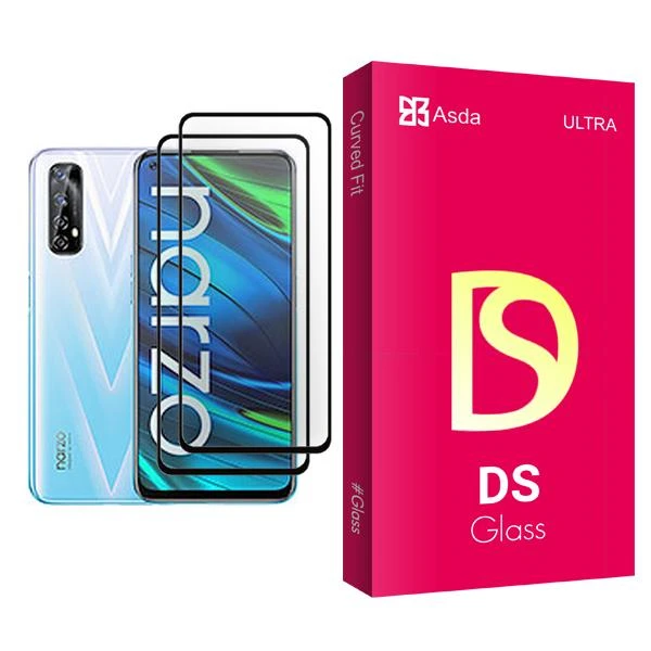 محافظ صفحه نمایش آسدا مدل DS Glass MIX002 مناسب برای گوشی موبایل ریلمی Narzo 20 Pro بسته دو عددی