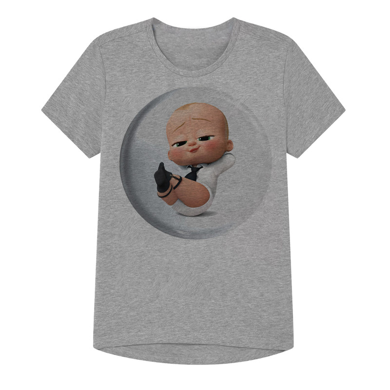 تی شرت پسرانه مدل baby boss کد 01 رنگ طوسی