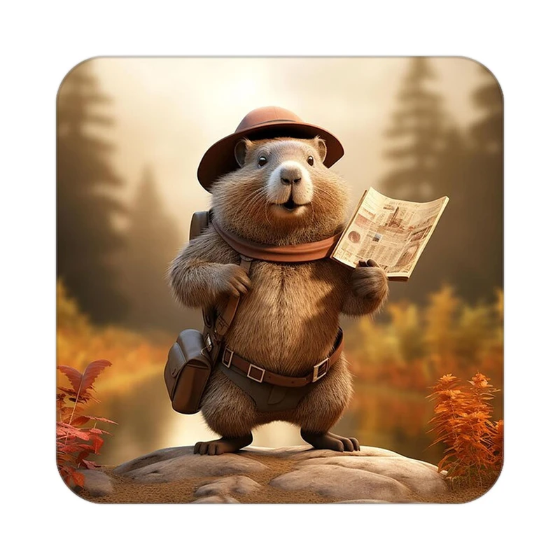 زیر لیوانی کاکتی طرح حیوانات کارتونی مدل mp27402