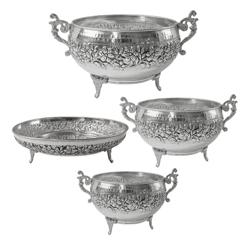ست 4 تکه ظروف پذیرایی مسی مدل اطلس کد  ZH434.5