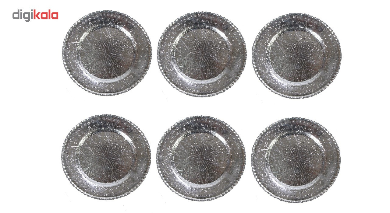 بشقاب مسی کد ZH32 مجموعه 6 عددی