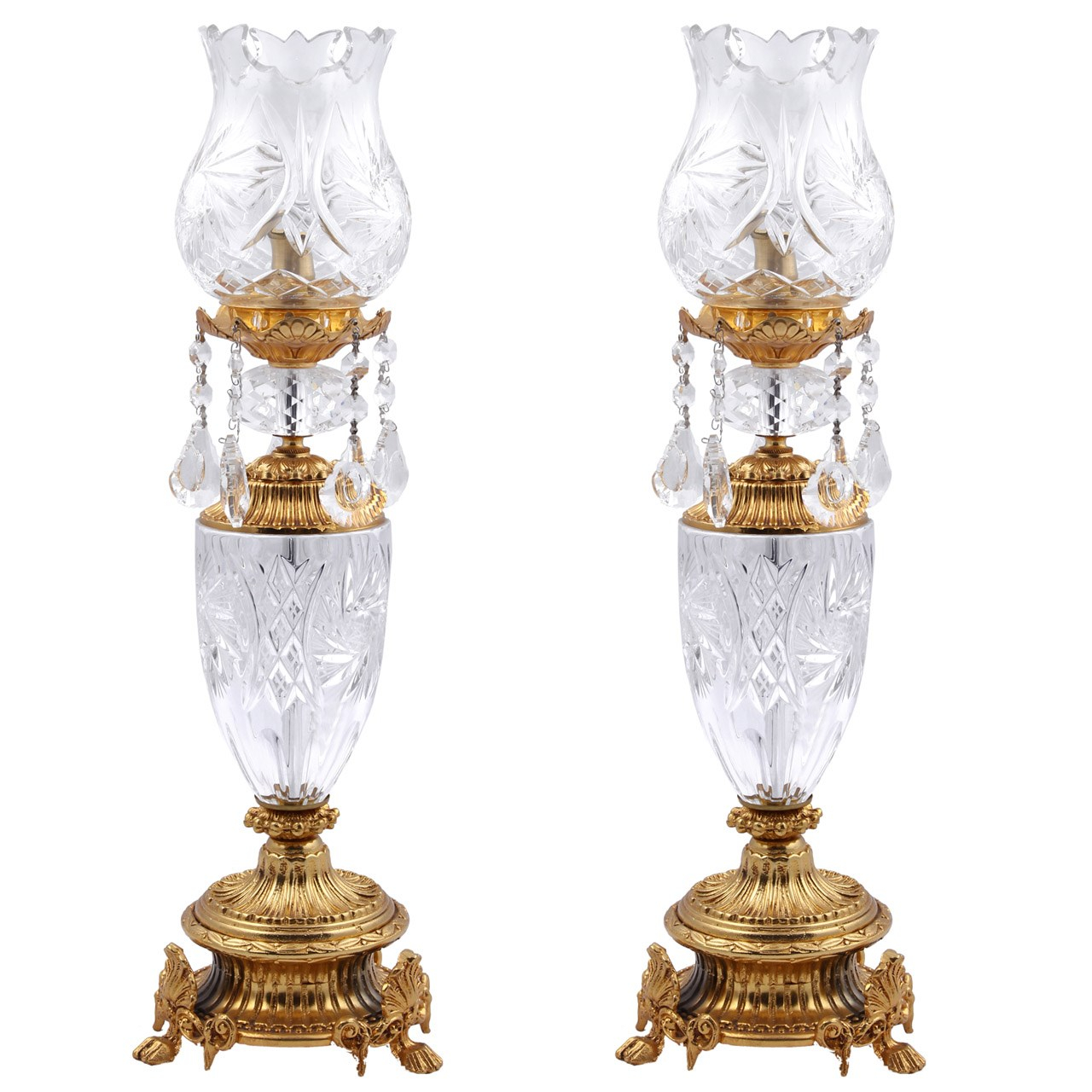 شمعدان دیلایت کد 91077Gold بسته 2 عددی
